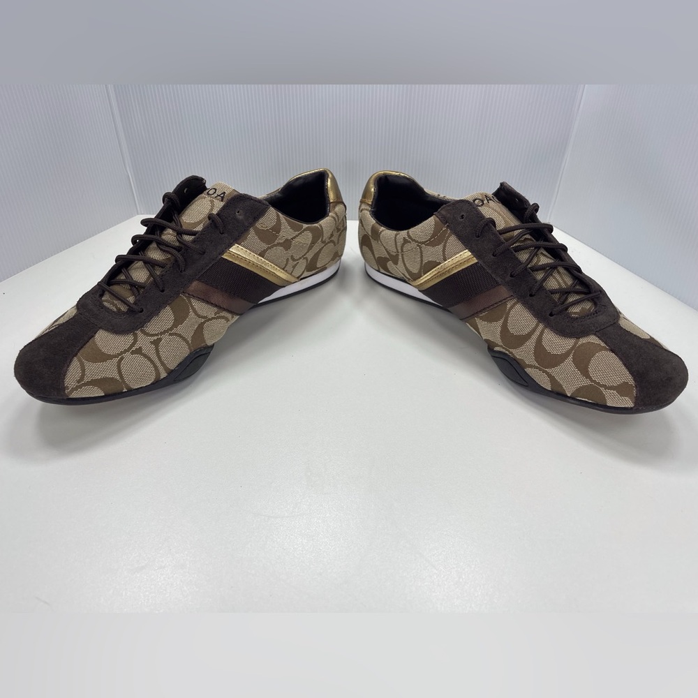 Coach Signature C Jayme Khaki Brown Sneakers, Size 9.5 Shoes - Picture 5 of 9